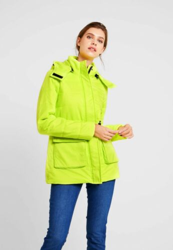 Women's ONE MORE STORY Light Jacket Anorak Neon Yellow Color Size XS new - Picture 1 of 12