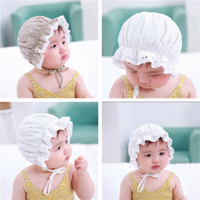 Newborn Infant Lace Fashion Soft Cute Bonnet Beach Hat Baby Sun Summer Cap 1pc
