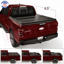 6.5FT Tri-Fold Lock Hard Tonneau Cover For 2022 Toyota Tundra 6.5" Truck Bed
