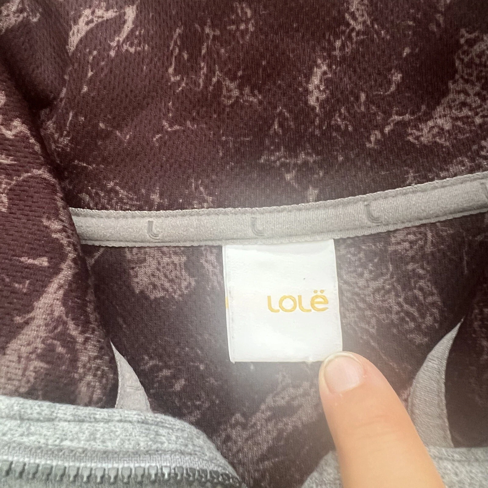 lole cropped 1/2 zip sweater