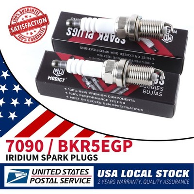 4PCS For NGK 7090 BKR5EGP Spark Plugs Iridium For Honda Hyundai Jeep Mazda NEW
