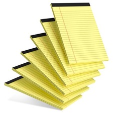 6pcs Small Note Pad 5x8 College Ruled Legal Pads Paper Notepads 6 Pack Study Bac