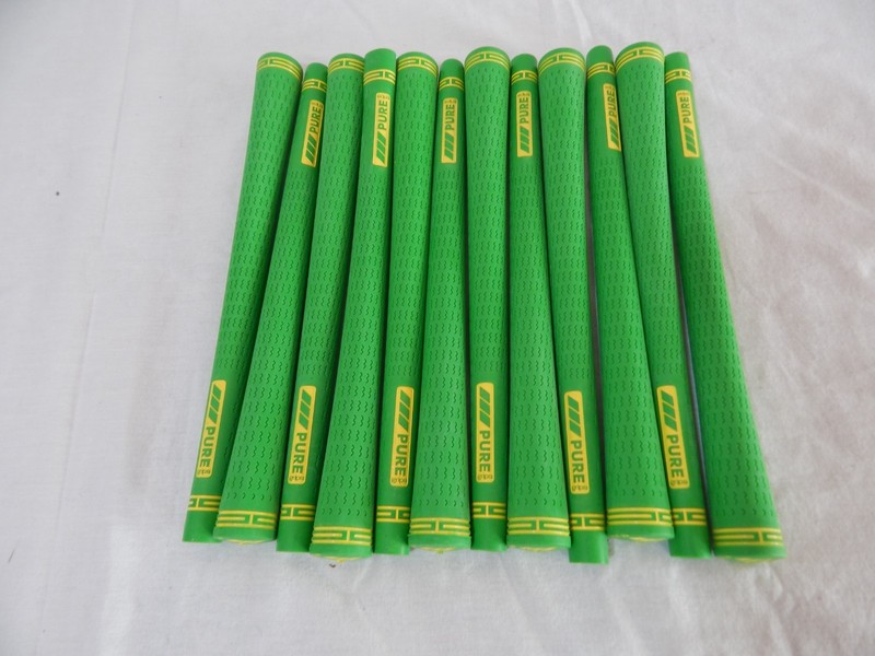 PURE Lime Green Golf Club Grips STD Size Lot of 12 NEW