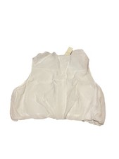 NWT Abercrombie The A F Top Size L White Sleeveless Shirt H85