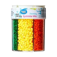 Decorating Sprinkle Mix Great Value Variety Six Pack Confetti For Cakes Cookies