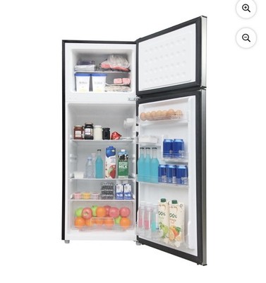 Daewoo Haier HRF-521DS6 Freestanding Refrigerator Silver/Black 55.50in