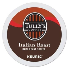 Tully's Coffee Italian Roast Single-Serve Keurig K-Cup Pods Dark Roast Coffee 14