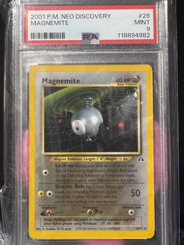 Magnemite (Unlimited) graded PSA 9 for sale on eBay