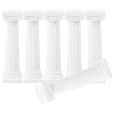 VICASKY Columns Pillars Cloth Greek Column Decor 6pcs White Roman and for Dec...