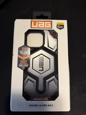 UAG iPhone 16 Pro Max Case 6.9" Monarch Pro - Rugged, Made w/ Kevlar Silver