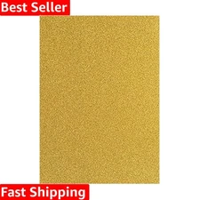 Elegant Gold Glitter Cardstock Paper - 8x12 Inches, 20 Sheets Non-Adhesive