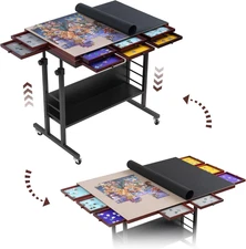 2000 Piece Foldable Puzzle Board with Height Adjustment, Jigsaw Puzzle Table wit