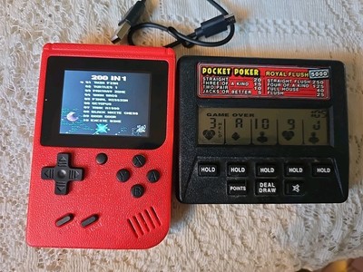 Merkury Arcade Fun Game Boy Color 200-In-1 Built In Games & Retro Pocket Poker