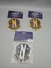 Wednesday Nevermore Academy School Uniform Patch Set 3 Packages = 6 Patches NEW