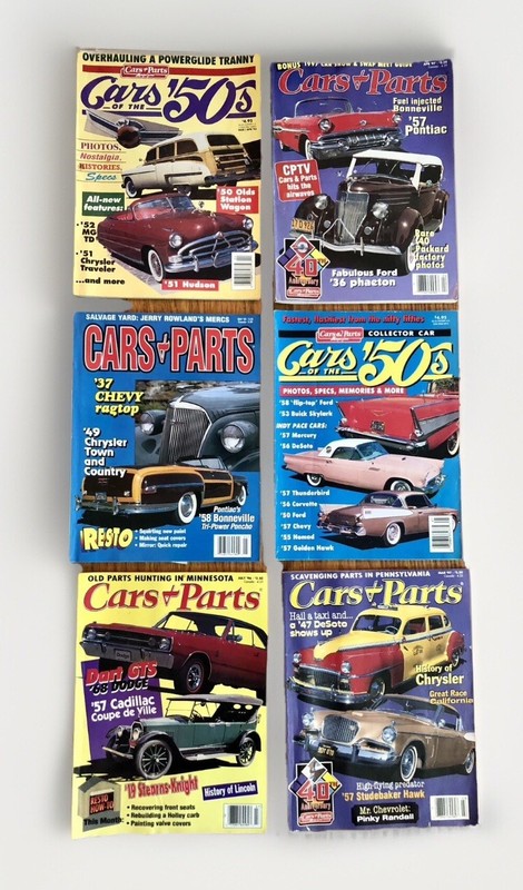 VTG Lot Of 6 Cars & Parts Magazine 1992 ‘93 ‘96 ‘97 ‘98  Cars Of The 50s 1950