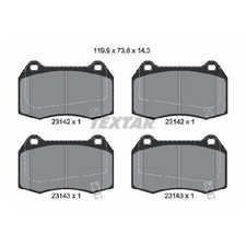 Satz Bremsbeläge Bremsklötze vorne für Nissan 350Z Z33 Skyline R32 | 24100383