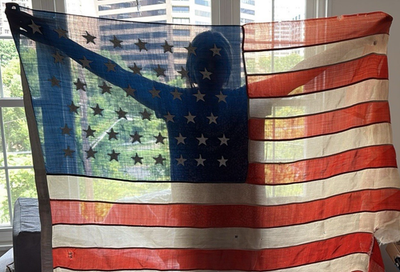 Antique 46 Star American USA Flag - Oklahoma (1908-1912