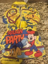 Vintage 1990  s Disney Mickey Splash Party Life Jacket Vest Infant 15-25 Inches