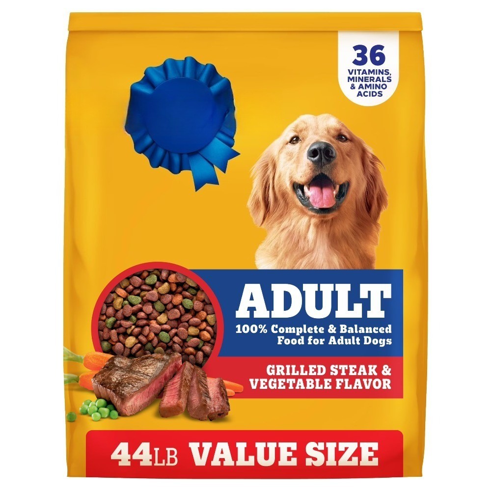 Complete Nutrition Adult Dog Food, Grilled Steak & Veg, 44 l