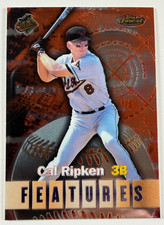 2000 Topps Finest Features Insert Cal Ripken/Tony Gwynn #128 Orioles/Padres HOF