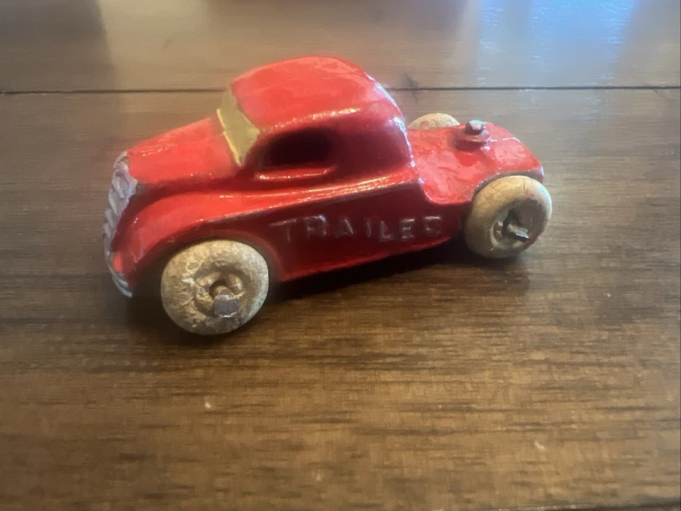 Cabina de camión Barclay "Remolque" escrito en el lateral ¡Raro! Slush Metal 1930 Foto 3 de 4