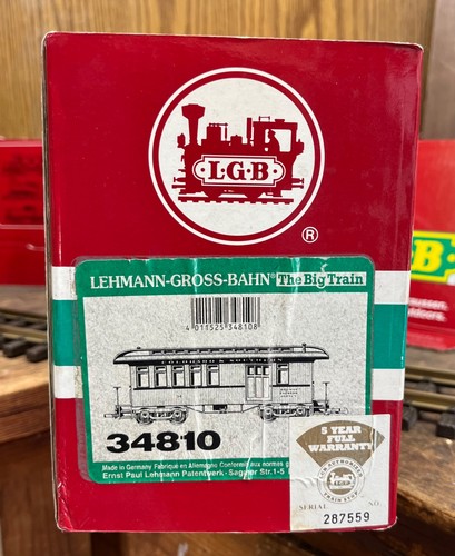 Coche de equipaje combinado LGB 34810 escala G Colorado y Southern con luces | Condition: Used