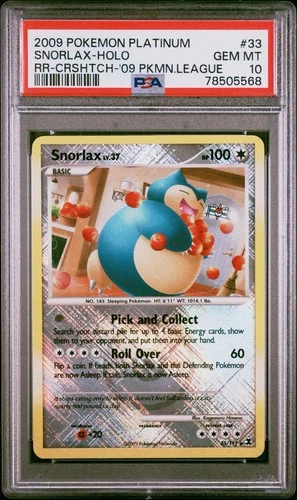New ListingSnorlax #33 [Eng] Cross Hatch Holo Platinum Pokemon League Promo PSA 10 Gem Mint