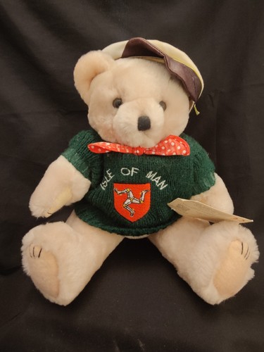 Vintage Channel Island Toys ISLE OF MAN Jointed Teddy Bear With Tag 10" Tall - Picture 13 of 13