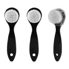 3 Pcs Facial Cleansing Brush, Manual Face Brushes for Cleansing and Exfoliati...