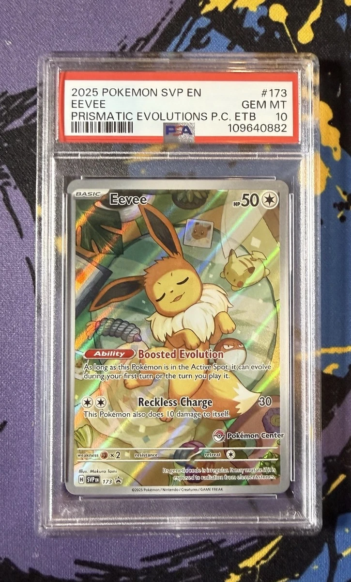 Pokémon TCG Grade 10 Eevee Individual Collectible Card Game Cards