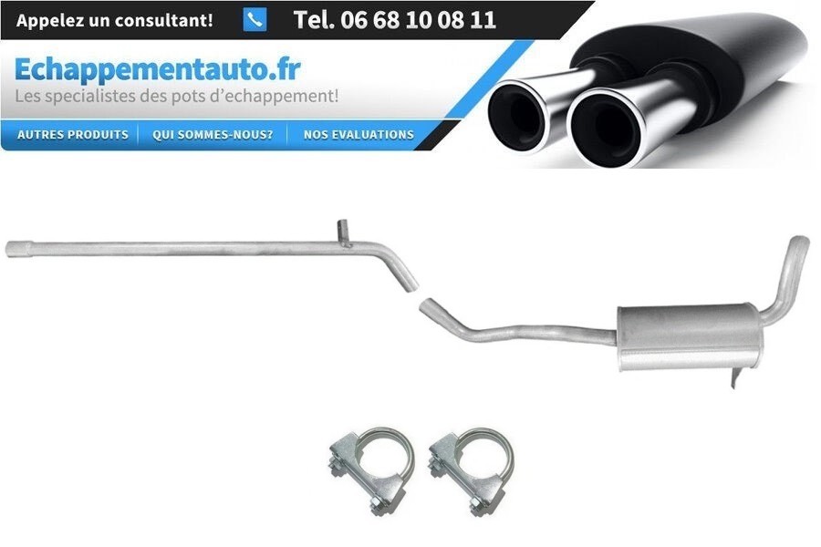 Échappement Renault Modus 1.5 DCI pour réparer un pot bruyant