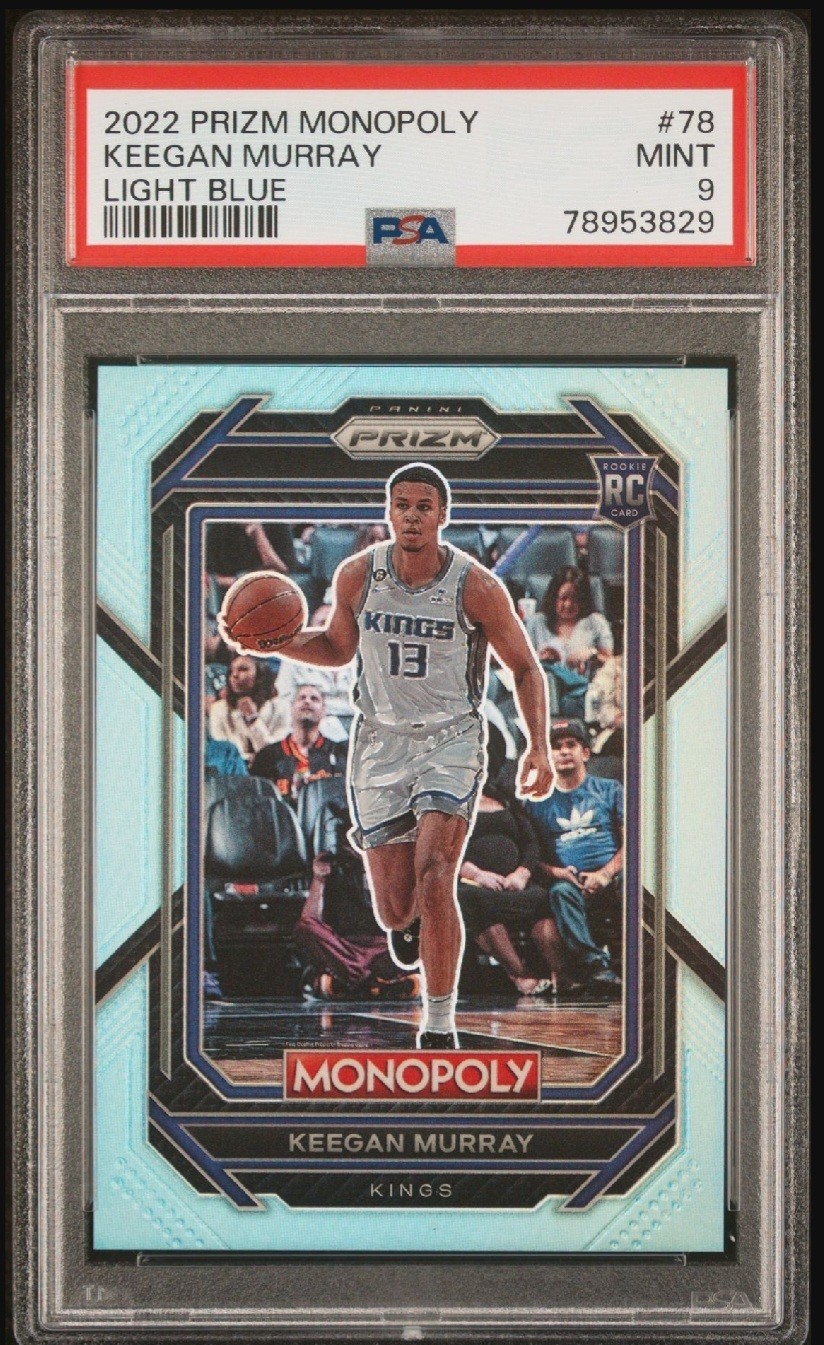 2022-23 Panini Prizm Monopoly - Keegan Murray #78 Light Blue Prizm /199 (RC)