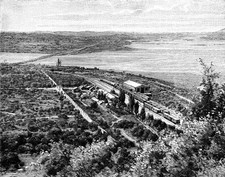 Río Laja Biobio Confluencia Chile 1895 Como se ve un punto frente a San- Foto Antigua