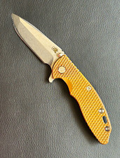 Rick Hinderer XM-18 Titanium Frame Copper Scale Spear Point Manual, USA used
