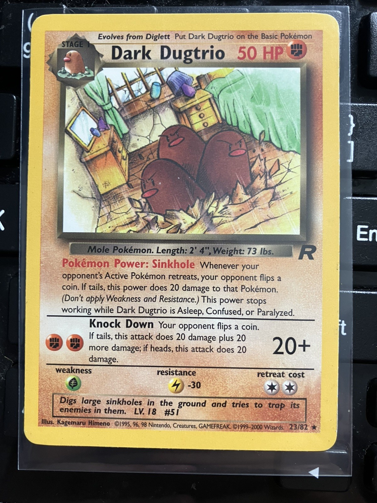 Dark Dugtrio 23/82 Team Rocket Regular (NM)
