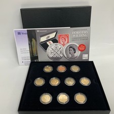Westminster The Royalty Gold Plated 50p Coin Collection Boxed Set of 10