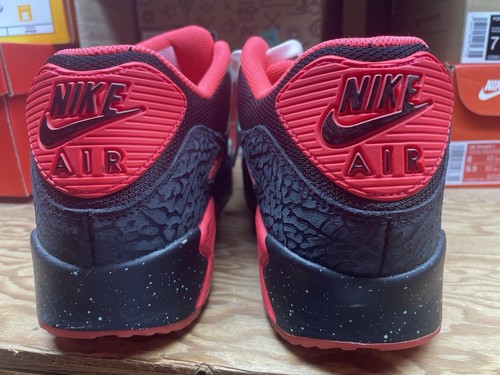 Nike Air Max 90 Custom By You id 12.5 Infrared Green Elephant Print 👀👀 - Picture 8 of 15