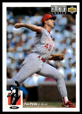 Tim Pugh 1994 Collector's Choice #234 Reds MLB READ FREE SHIPPING AutographDen