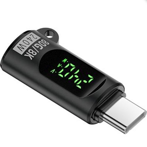 2Pack USB C 240W Adapter with Smart Display for Power Voltage Insights - Bild 10 von 15