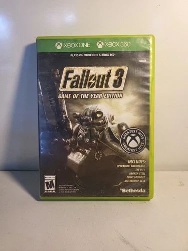 Fallout 3 - Game of the Year Edition (Microsoft Xbox One, 360, 2009)