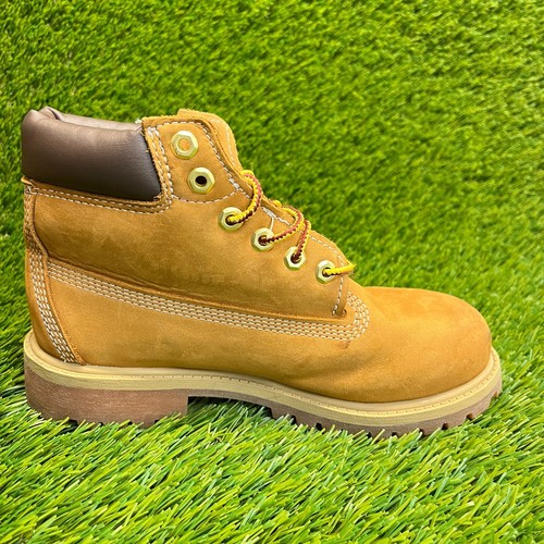 Timberland 6-Inch Premium Boys Size 2.5M Brown Outdoor Leather Waterproof Boots - Picture 5 of 12