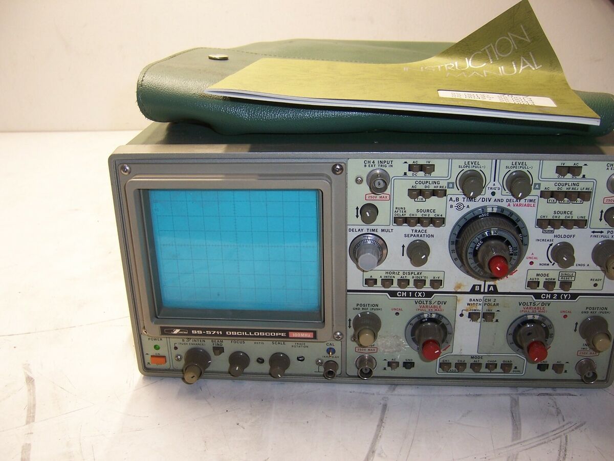 Iwatsu SS-5711 Oscilloscope 100MHz W/ Manuel | eBay Iwatsu SS-5711 Oscilloscope 100MHz W/ Manuel | eBay