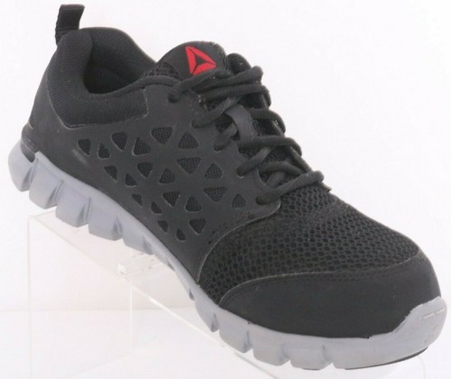 Reebok RB041 Black Alloy Toe EH Lace-Up Mesh Work Sneaker Shoes Women's 6.5 M - Picture 7 of 9