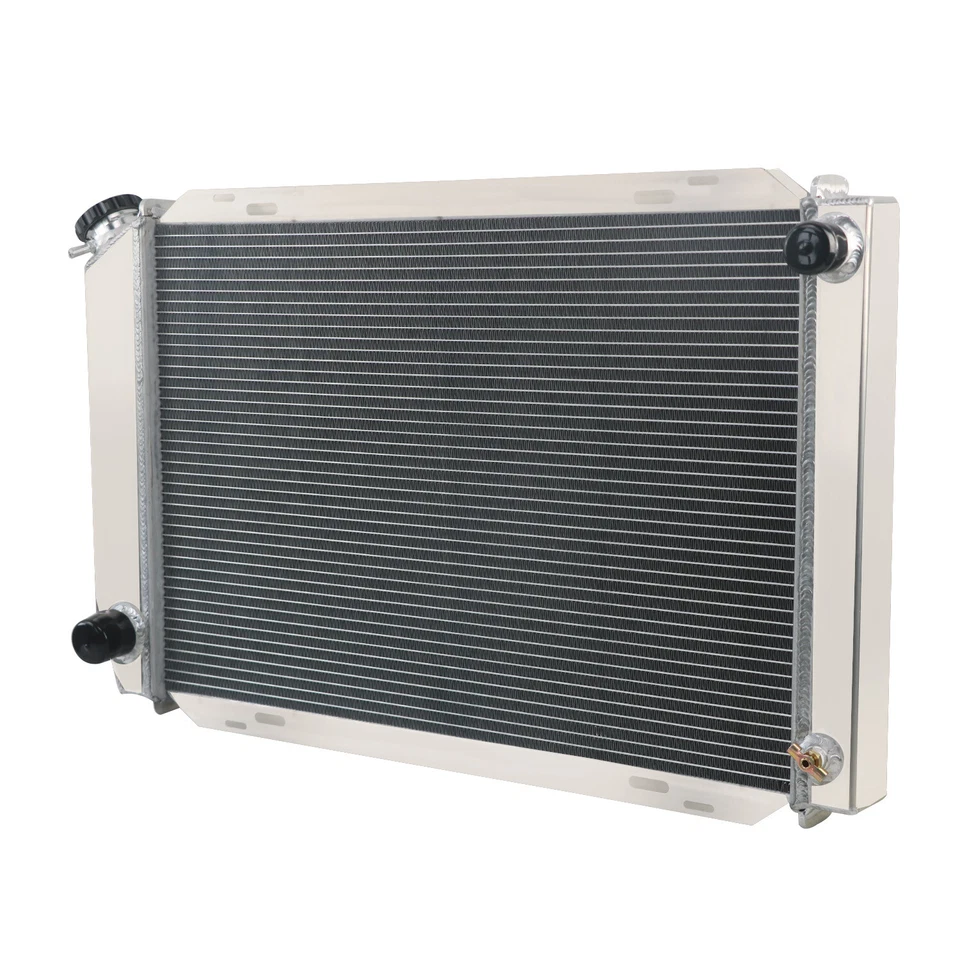 4-Rows Aluminum Radiator For 1979-1993 1990 Ford Mustang Mercury Cougar L4 V8 - Image 3 of 4