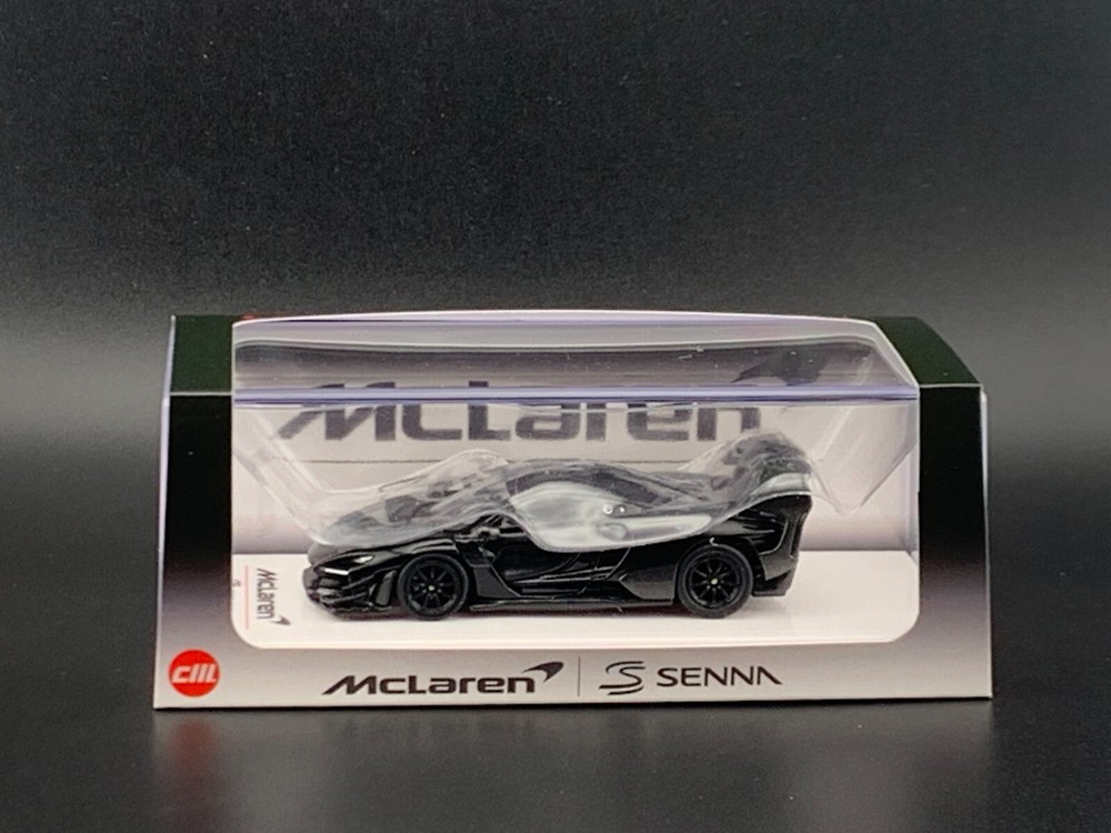 CM Model 1/64 McLaren Senna GTR Black Limited Diecast Car