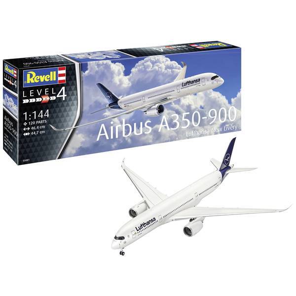Revell 3881  Aeromodello in kit da costruire  0 Airbus A350-900 Lufthansa New Li