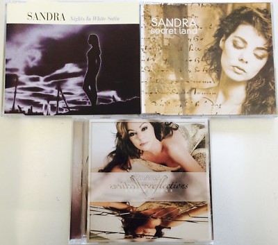 SANDRA RARE 3x CD LOT 1995-2006 Secret Land / Night In White Satin / Reflections
