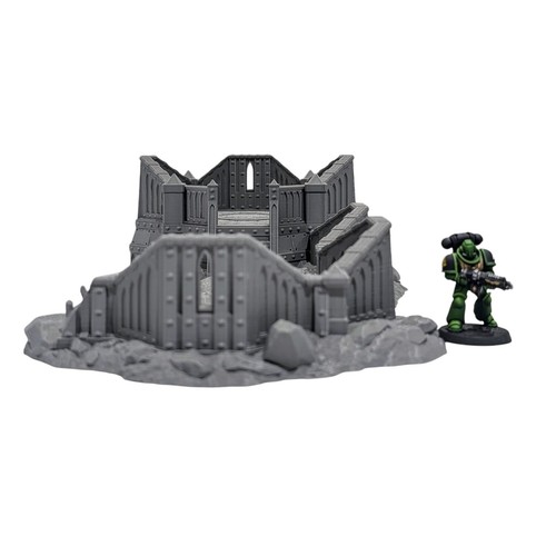 Militarum Defence Line #1 - 28 mm stampa 3D imperiale da tavolo dispersione terreno - Foto 6 di 7