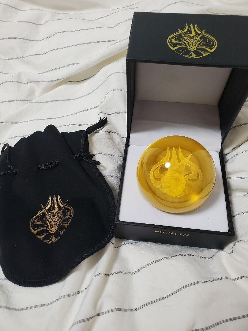 Dragon Quest V Dragon Orb Replica Glass Ball Figure Square