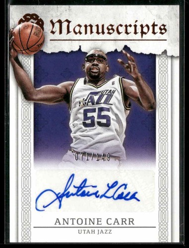 2016-17 Manoscritti Panini Excalibur #M-AC Antoine Carr #/149